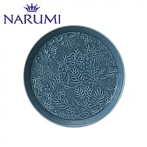 NARUMI日本鳴海骨瓷Anna Emilia仲夏牧場骨瓷19cm平盤 (寶藏藍)