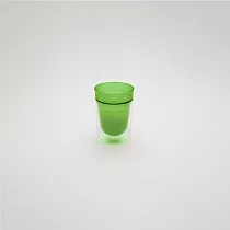smith&hsu 白毫雙層玻璃杯 / 綠色 210ml