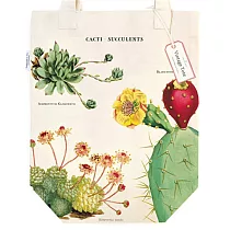 美國 Cavallini 肩背托特包 _多肉植物