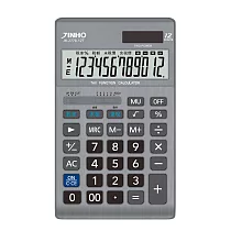 計算機 計算器 稅率功能 商務 商用 財務型 大螢幕太陽能計算機 12位數 桌上型 京禾 JH─2778─12T 太空銀