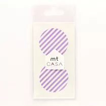 【日本mt和紙膠帶】CASA Seal 裝飾和紙貼紙 ‧ 斜紋/紫丁香