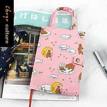 【網路/直營門市限定】珠友 SC─03250 B6/32K 台灣花布直式手提書衣/書皮手帳書套 02熊枕雲