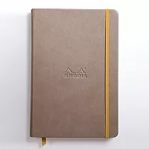 【Rhodia|Rhodiarama】Hardcover 精裝硬皮束帶_A5_象牙色_ 空白_90g_96張_ 豆沙色