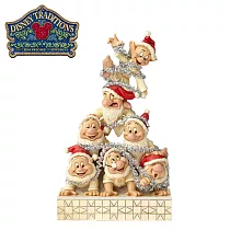 【正版授權】Enesco 七矮人 疊羅漢 聖誕塑像 公仔/精品雕塑/塑像 七個小矮人 白雪公主 迪士尼 Disney