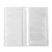 【MUJI 無印良品】聚丙烯票卡夾/側入式收納.3段.60個口袋半透明