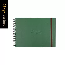 珠友 SB─13152 20K專業水彩繪圖本/手繪繪畫/畫畫本/圖畫紙/寫生/旅行風景繪圖/創意塗鴉/圈裝素描本剪貼簿─20張入 03綠