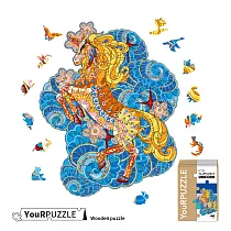 【YouRPUZZLE】木質不規則立體動物造型拼圖 獨角獸