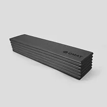 【QMAT】8mm加厚折疊瑜珈墊 台灣製造 (附贈拉鍊收納背袋 Yoga Mat) 炭黑