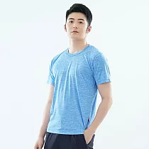 【遊遍天下】MIT中性款透氣吸排抗UV速乾運動圓領衫(GS2011) 3XL 淺藍