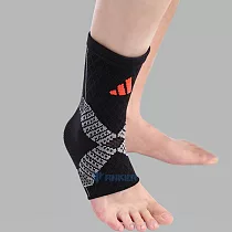 adidas愛迪達高機能3D立體針織加強型運動護踝[台灣製]XL酷黑 XL 酷黑