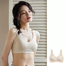【KISSDIAMOND】日系零負重托提包覆無鋼圈內衣(KDW─317) XL 膚色