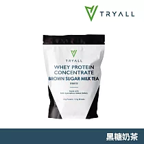[台灣 Tryall] 濃縮乳清蛋白粉─ 黑糖奶茶 (500g/袋)