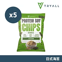 [台灣 Tryall] 涮嘴蛋白酥脆脆─ 日式海苔(30g/包)X5