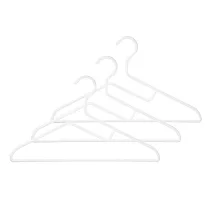 【MUJI 無印良品】聚丙烯洗滌用衣架/3支組/約寬42cm