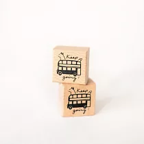 【Hello Studio 你好工作室】狐吉雙層巴士 Huchii Bus|單顆印章