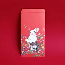 福獸納福紅包袋─兔和食得(一)/3入 紅
