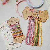 【Hobby Easy】刺繡專用繡線─ 日本傳統色系(含12色高級繡線、收納卡、顏色對照表及使用教學影片) 春01