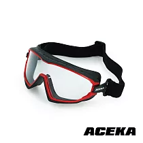 【ACEKA】時尚色框全覆式防護眼鏡─火焰紅/海洋藍 (SHIELD 防護系列) 火焰紅 火焰紅