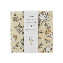【日本Prairie Dog】奈良蚊帳生地 萬用吸水擦拭巾 ‧ 小熊維尼(花園)