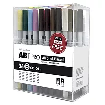 【TOMBOW日本蜻蜓】ABT PRO雙頭麥克筆36色組B