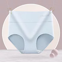 【唯蜜色】高腰大碼純棉收腹提臂透氣抗菌女內褲─ 藍色