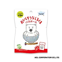 日本NOL─入浴球(泡澡球)─1入(洗澡玩具/交換禮物/附小公仔) 美味的白熊(綠茶香味)