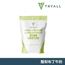 [台灣 Tryall] 濃縮乳清蛋白粉─酪梨布丁牛奶(500g/袋)