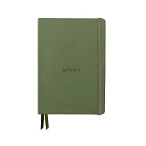 【Rhodia|rama】GoalbookCreation畫冊手帳_A5_硬皮_黑色Maya紙_點格_200gsm_120張_ 鼠尾草綠