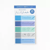 【日本Green Flash】手繪風描圖紙標籤便利貼 ‧ 星期
