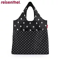 【reisenthel】─拼接風格德國輕量防水20L大購物袋Maxi shopper plus─黑色水玉