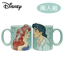 【日本正版授權】兩入組 小美人魚 馬克杯 300ml 對杯組/咖啡杯/艾莉兒/Ariel