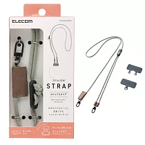 ELECOM 圓繩手機肩背帶─ 橄欖綠