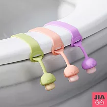 JIAGO 蘑菇矽膠馬桶提蓋器(加長款) 綠色