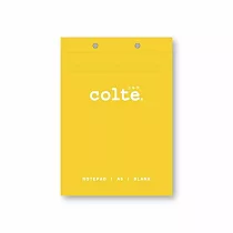 colte 上掀式筆記本 A5 100P (148x210mm)方格 黃