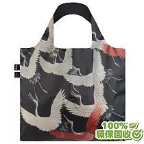 LOQI 春捲包│黑白鶴 (無扣帶、無暗袋)
