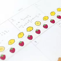 AJASSI 韓國大叔 BAEKBAN紙膠帶組 草莓與檸檬