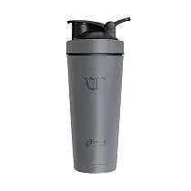 【FUJI─GRACE富士雅麗】灰陶瓷噴層寬口運動搖搖杯750ml 月光灰