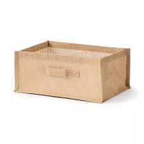 【MUJI 無印良品】黃麻收納袋/長方形/小