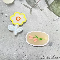 【卡樂熊】萌萌可愛動物2入造型髮夾(五款)─ 花朵鬱金香
