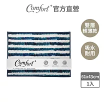 【Comfort+舒適家】日常水洗花紋地墊─水波紋 水波紋