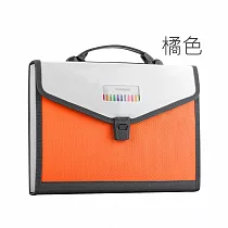 JIAGO 13層手提風琴包(可裝A4大小) 橘色