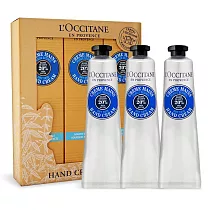 L’OCCITANE 歐舒丹 乳油木75ml護手霜3件套組─國際航空版