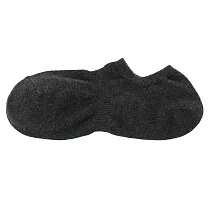 【MUJI 無印良品】男棉混淺口直角襪25─27cm 墨灰