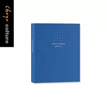 珠友 20K雙格相本/相冊/相簿/明信片收納/20張黑色內頁/側邊置入(4x6)─80枚相片 04寶藍