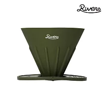 RIVERS / COFFEE DRIPPER 翻轉矽膠濾杯二件組 橄欖綠