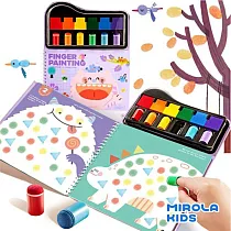 【Mirola Kids 原創美玩】指印畫套裝(含顏料)─指套款MK95645