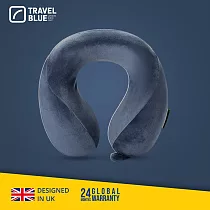 【Travel Blue 藍旅】Tranquillity 記憶棉 寧靜頸枕 莫蘭迪藍