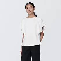 【MUJI 無印良品】女棉混聚酯纖維涼感套衫 S 白色
