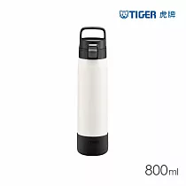 TIGER虎牌 抗菌加工大容量運動型不鏽鋼保冷瓶800ml(MTA-B080) 鷲白色