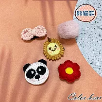 【卡樂熊】繽紛兒童圖樣5入組造型汗毛夾/髮夾/邊夾(7款)─ 熊貓款
